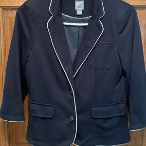 Navy Cotton Blazer